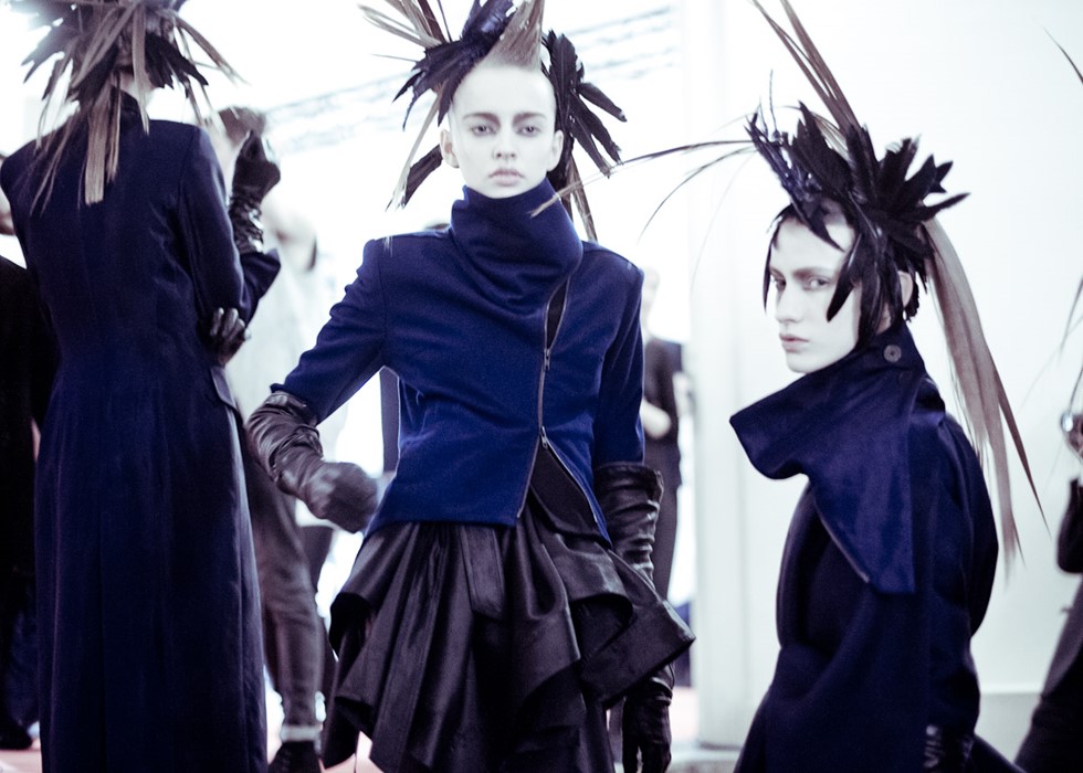 Ann Demeulemeester — from Black to Blue